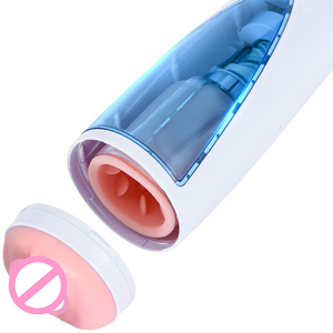 Tam Otomatik 10 Frekanslı Teleskopik El Tipi Taşınabilir Gerçekçi Erkek Mastürbatörü Yetişkin Seks Oyuncağı - Product Image 2