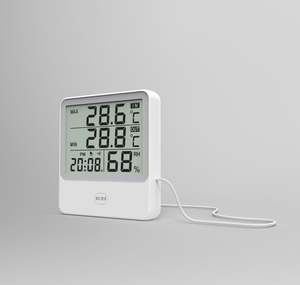 Higrômetro Termômetro Digital Doméstico Higrômetro Eletrônico Termômetro Interior Sala Interna Estação Meteorológica Despertador - Product Image 2