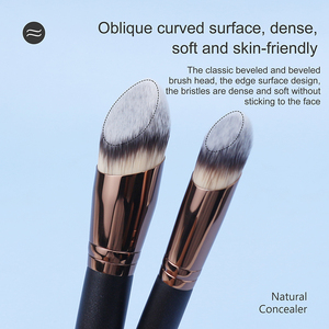 Pinceau <span class=keywords><strong>de</strong></span> maquillage professionnel à logo personnalisé, poils synthétiques doux, pour anticernes, fond <span class=keywords><strong>de</strong></span> <span class=keywords><strong>teint</strong></span> et blush – Nouvelle collection très prisée - Product Image 2