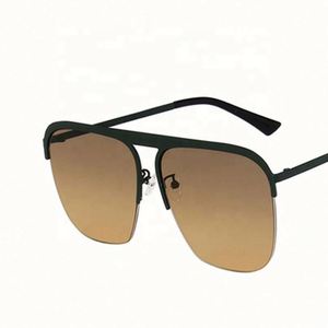 Gafas de Sol Cuadradas Extra Grandes de Metal para Mujer, Estilo Vintage, con Marco Grande y Lentes Degradadas, Protección UV400, Novedad 2021 - Product Image 6