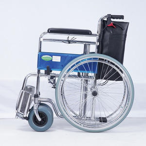 Manual Wheelchair With Toilet Seat Steel <b>Frame</b> For Elderly And Disabled Users - Product Image 3