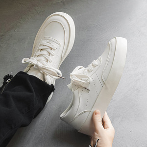 Chaussures décontractées <span class=keywords><strong>pour</strong></span> hommes, style Oxford américain, à semelle épaisse, blanches, design moderne, à prix réduit - Product Image 2