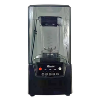 Machine à smoothies professionnelle pour les salons de thé, avec double commande à bouton-poussoir à 4 lames, machine automatique à glace pilée et à slush