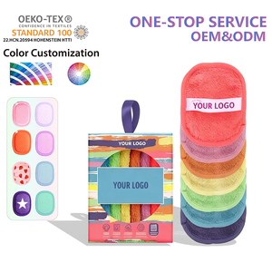 Tampons nettoyants <span class=keywords><strong>pour</strong></span> le visage, serviettes carrées réutilisables, <span class=keywords><strong>lavables</strong></span>, rondes réutilisables <span class=keywords><strong>pour</strong></span> le démaquillage, tampons démaquillants réutilisables - Product Image 1
