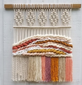 Tapisserie murale en macramé corde de coton tissée à la main macramé mariage luxe décoration intérieure pour chambre à coucher - Product Image 6