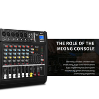 Amplificateur de puissance audio numérique professionnel OEM GM6X 450W*2 6 canaux avec alimentation USB et mixeur audio