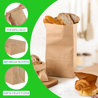 Sacs en papier kraft recyclables sans poignées avec revêtement aqueux pour pizza, sushi, aliments pour animaux et plus - Design personnalisable