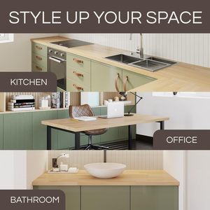 <strong>Solid</strong> Wooden <strong>Table</strong> <strong>Top</strong> for Kitchen Countertops Rubber <strong>Wood</strong> Butcher Block Countertop Vanity <strong>Tops</strong> <strong>Table</strong> <strong>Tops</strong> for Restaurant - Product Image 2
