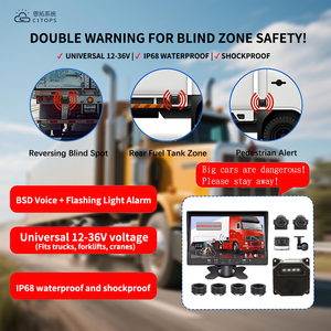 Bsd mù phát hiện tại chỗ Màn hình 7 inch tất cả trong một hệ thống hiển thị 4 kênh AHD máy ảnh tùy chọn mdvr cho Heavy Duty xe - Product Image 6