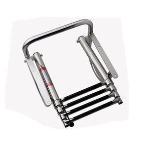 Nouvelle échelle de bateau télescopique 3 marches rétractable en acier inoxydable, échelle de bain de qualité marine, accessoire de yacht - Product Image 6