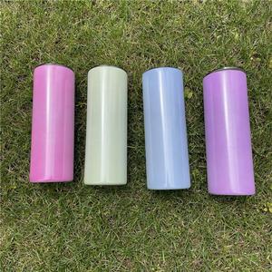 Gobelets isothermes blancs vierges de 20 oz pour sublimation, exclusifs, à changement de couleur sensible à la lumière, en acier inoxydable, pour le bricolage - Product Image 1
