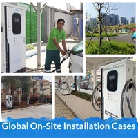 Station de recharge rapide pour véhicules électriques 320 kW à double borne, commande à distance intelligente, CCS2 GBT, recharge rapide pour véhicules électriques