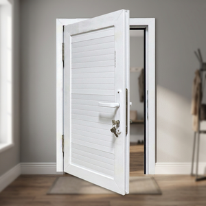 ประตูบานเปิด UPVC แบบกันเสียง กันน้ำ รุ่นโมเดิร์น Hoffen ขนาด 81x205 พร้อมฉนวนกันความร้อน สำหรับภายนอกอาคาร โรงแรม โรงพยาบาล ห้างสรรพสินค้า และห้องโถง - Product Image 3