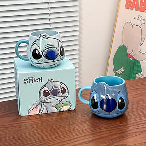 Juego de tazas de cerámica de dibujos animados <span class=keywords><strong>3D</strong></span> de <span class=keywords><strong>Stitch</strong></span>, <span class=keywords><strong>taza</strong></span> de agua bonita, regalo para parejas, tazas de cerámica <span class=keywords><strong>3D</strong></span> - Product Image 4