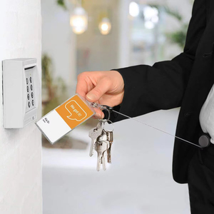Wholesale Retractable Metal Wire Keychain Pull Badge Reel Heavy Duty ID Lanyard <b>Name</b> Tag Card Holder Key <b>Ring</b> Outdoor Tool - Product Image 5