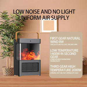 Portable rapide silencieux nouveau 3D Simulation flamme réchauffeur d'air chaud maison PTC chauffage en céramique bureau cheminée réchauffeur d'air intérieur - Product Image 4