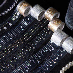 Adesivi in PET Impermeabili con Stampa a Trasferimento Termico, Decorazione per Tende a Tema <span class=keywords><strong>Stelle</strong></span>, Finitura Opaca, per il Ritorno a Scuola - Product Image 1