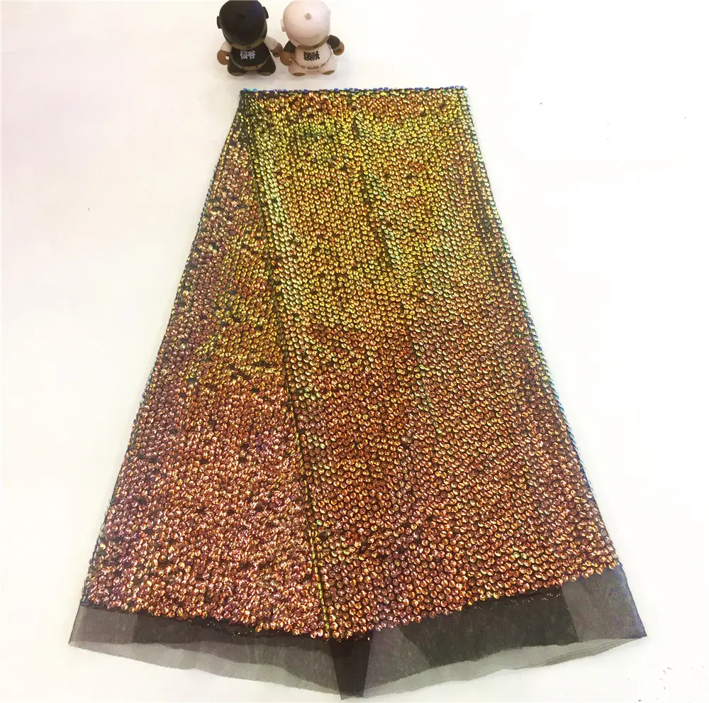 Tùy Chỉnh Đôi Bên Dải Phẳng Sequin Thêu Sequin Mini Dress