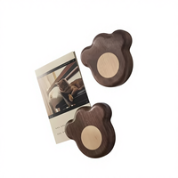 Ouvre-bouteille moderne en bois de noyer noir en forme de patte de chat, tire-bouchon, outil de bar, cadeau