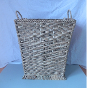 Premium Handmade Square <b>Wicker</b> <b>Log</b> <b>Basket</b> Multifunctional Water Hyacinth Storage for Home Bedroom Toilet Outdoor-Woven <b>Baskets</b> - Product Image 1
