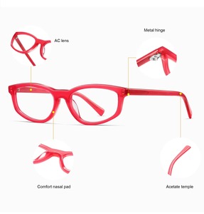 8647 Monturas Ópticas de Acetato Hechas a Mano de Primera Calidad, Unisex, Diseño de Ojo de Gato Pequeño, Monturas de Gafas de Lujo con Logotipo Personalizado - Product Image 5