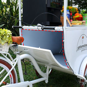 Chariot commercial à roulettes Freshnow Chariot mobile pratique pour crème glacée au café - Product Image 2