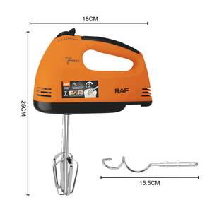Batidora de mano RAF 270W de 7 velocidades con batidor de doble varilla para hornear, cocinar y batir, disponible en varios colores. - Product Image 4