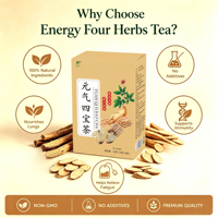 Sachets de Tisane Personnalisables 50g – Coffret Cadeau Mélange Vitalité avec Ginseng et Astragale pour le Bien-être Quotidien – Marque Privée OEM