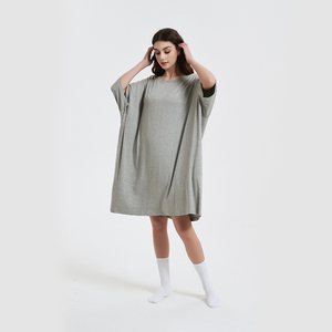 Original Factory Manufacture OEM Custom Summer Print Bamboo Fibre One Size Fits Most T-shirt Stretchy Oversized <strong>Sleep</strong> <strong>Tees</strong> - Product Image 4