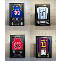 Basket-ball Football Rugby Boîte Affichage Football Jersey Cadre pour Maillots Uniformes En Bois Photo Hockey Football Jersey Cadre