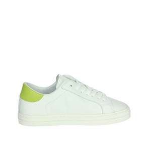 D.A.T.E. Zapatillas Deportivas para Niña, Blancas y Verdes, de Piel, de Caña Baja, Informales - Product Image 4