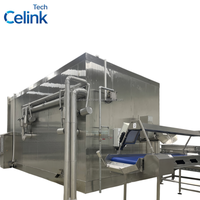 Mesin Pendingin Fluidized Bed Freezing Kontinu dari Baja Anti Karat untuk Stroberi, Blueberry, Edamame, dan Biji Jagung