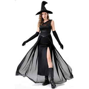 Disfraz <span class=keywords><strong>de</strong></span> bruja <span class=keywords><strong>de</strong></span> Halloween Night Wandering Soul mujeres vestido <span class=keywords><strong>de</strong></span> fantasma bruja muerte bata club nocturno Rave fiesta vampiro demonio disfraz - Product Image 1