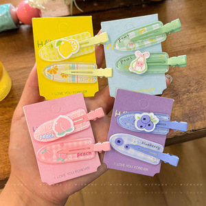 Nueva Serie de Frutas: Horquillas para el Cabello de Niña, Horquillas para Flequillo y Cabello Rebelde, Accesorios para el Cabello de Estudiante, Venta al por Mayor MD202, Hecho a Mano, <span class=keywords><strong>Turismo</strong></span> - Product Image 4