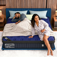 Matelas 14 pouces, matelas orthopédique à ressorts ensachés 7 zones, matelas King Size, matelas de lit, colchones, kasur