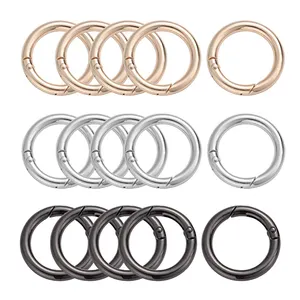 Bag Accessories Metal O Ring Round Snap Clip Hooks Spring Customizable Metal Ring For Handbags Standard Packaging Welcome Custom
