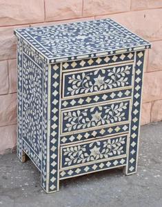 Export Quality Traditional Bone Inlay Storage <b>Drawer</b> <b>Cabinet</b> Handcrafted Furniture <b>with</b> Detailed Inlay Design In Bulk Quantity - Product Image 1