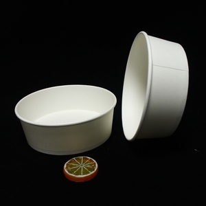 Contenedores Desechables de Papel Revestido de Grado Alimenticio, Resistentes al Agua, de Pared Simple, para Ensaladas, Snacks y Bebidas Frías, de 1500 ml, Personalizados <span class=keywords><strong>VIC</strong></span>, Producción de Fábrica - Product Image 1