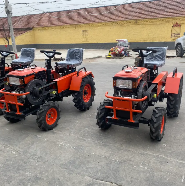 EW design-Mini tractor de cuatro ruedas con cultivador, mini cultivador con potencia de 12hp 15HP 18hp 20hp 22hp 25hp, gran oferta