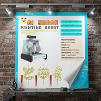 Imprimante 3D alimentaire Panda nouvelle, personnalisable, intelligente, électrique, automatique, contrôlée par Android, facile à utiliser, pour pâte à sucre et peinture alimentaire