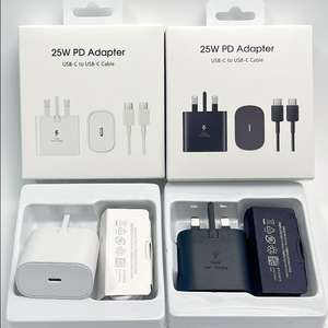 Cargador Rápido USB C PD de 25W con Cable para Samsung S25 S24 S23 S22 S21, Adaptador de Enchufe para EE. UU., UE y Reino Unido - Product Image 2