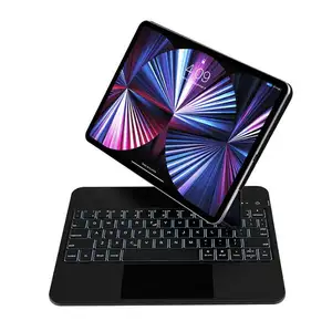 10.9 11 12.9 אינץ Tablet אלחוטי עור מפוצל חכם מקלדת מקרה 360 תואר מסתובב קסם מגנטי מגע מקלדת עבור Ipad פרו