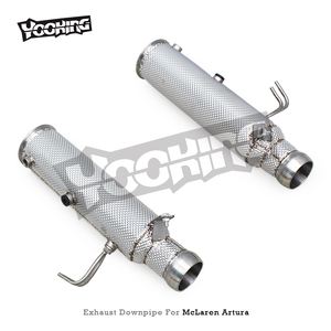 Tuning Custom Free Downpipe para Mclaren <span class=keywords><strong>Artura</strong></span> 3,0 T <span class=keywords><strong>Spider</strong></span> 2023-2024 Motor Cabezal de acero inoxidable Sistema de escape de tubo recto - Product Image 5