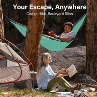 Hamac de camping décontracté de haute qualité, imperméable, portable, avec sangles d'attache aux arbres et sac de transport, pour la randonnée unisexe - Vente en gros