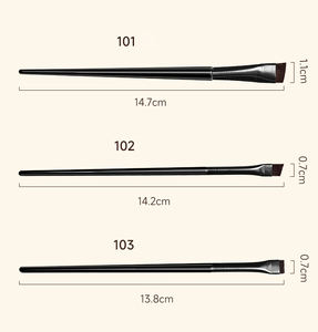 Pinceau fin pour sourcils et yeux, ultra fin, plat, pour le <span class=keywords><strong>contour</strong></span>, la précision, la définition, petit pinceau angulaire, pointu, fin, pour le maquillage des yeux, pinceau unique - Product Image 2