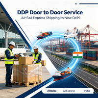 Transitaire Alibaba AliExpress Amazon, service d'expédition express aérien et maritime DDP porte-à-porte vers l'Inde, New Delhi