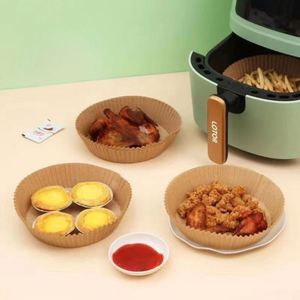 Custom Large Portable Promotional Novelty Air Fryer Disposable Paper Liners 9 Inch Square 125 Pcs 5-8QT Oil-Proof Water-Proof - Product Image 3