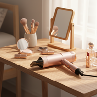Sèche-cheveux professionnel haute puissance 2000W à ionisation rapide avec buse concentratrice pour la maison, les hôtels et l'extérieur