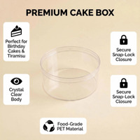 Nouvel emballage pour pâtisserie, gâteau, biscuit, emballage alimentaire en plastique dur de qualité alimentaire, emballage transparent pour dessert, boîte transparente avec couvercle pour tiramisu