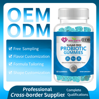 60 Gummies Probiotiques : Synergie de Souches pour Améliorer la Croissance des Cheveux et de la Peau, Propriétés Antioxydantes, Produits de Beauté Naturels à Faible Teneur en Sucre
